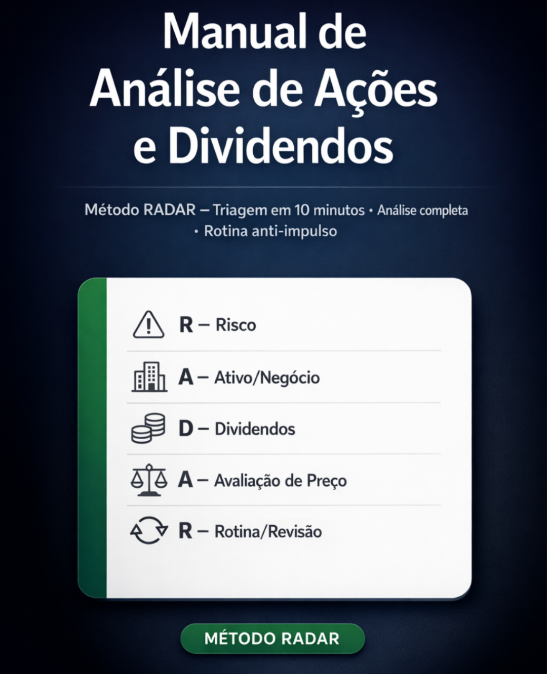 Manual de analise de ações e dividendos