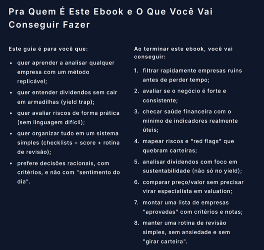 Manual de analise de ações e dividendos